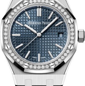 Audemars Piguet Royal Oak Selfwinding 50th Anniversary Stainless Steel 37mm Blue Dial Diamond Bezel | 15551ST.ZZ.1356ST.02