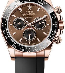 Rolex Cosmograph Daytona 40mm Everose Gold Chocolate Black Dial Cerachrom Bezel Oysterflex Bracelet - 126515LN - 2025