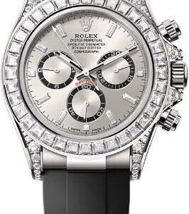 Rolex Cosmograph Daytona 40mm White Gold Diamond-Set Dial Oysterflex Bracelet Diamond-Set Bezel and Diamond-Set Lugs - 126539TBR | 2024 Model