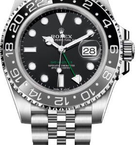 Rolex GMT-Master II 40mm Black Dial Cerachrom Bezel Jubilee Bracelet - 126710GRNR | 2024 Model