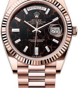 Rolex Day-Date 40 40mm Eisenkiesel Diamond Set Dial Fluted Bezel President Bracelet - 228235 | 2024 Model