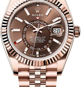 Rolex Sky-Dweller 42mm Chocolate Dial Fluted Bezel Jubilee Bracelet - 336935 | 2024 Model