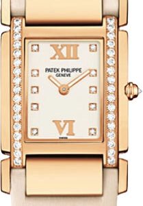 Patek Philippe Twenty~4 Quartz 25mm Rose Gold Diamond Bezel and Dial | 4920R-010