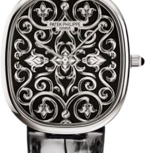 Patek Philippe Golden Ellipse White Gold Black Enamel Dial 34.5mm | 5738/51G-001