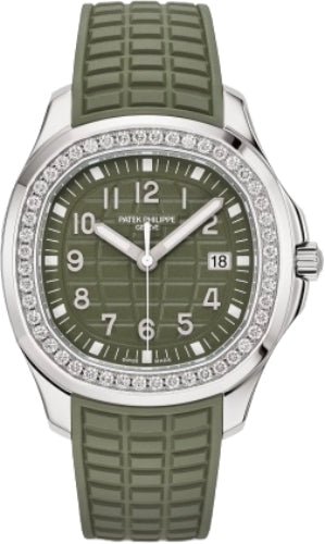 Patek Philippe Aquanaut Luce Stainless Steel Green Dial Diamond Bezel | 5267/200A-011