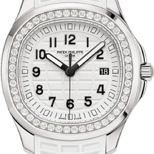 Patek Philippe Aquanaut Ladies Luce Stainless Steel White Dial Diamond Bezel - 5267/200A-010