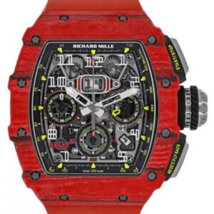 Richard Mille Automatic Flyback Chronograph Red Quartz FQ TPT Carbon RM 11-03