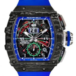 Richard Mille Automatic Winding Flyback Chronograph Roberto Mancini Black Carbon TPT Blue RM 11-04 - BRAND NEW