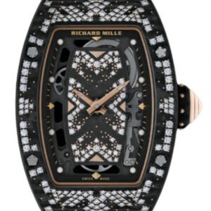 Richard Mille Automatic Winding Intergalactic Bright Night Carbon TPT Diamond Set Bezel RM 07-01 - BRAND NEW