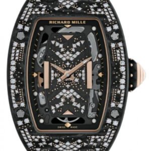 Richard Mille Automatic Winding Intergalactic Misty Night Carbon TPT Diamond Set Bezel RM 07-01 - BRAND NEW