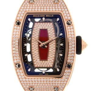 Richard Mille Lady Rose Gold Full Set Diamond Jasper Dial RM 07-01