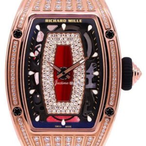 Richard Mille Lady Rose Gold Medium Set Diamond Jasper Dial RM 07-01 - BRAND NEW