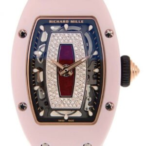 Richard Mille Pink Ceramic Diamond Jasper Dial White RM 07-01