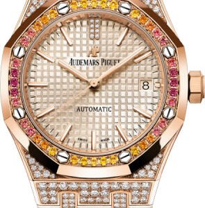 Audemars Piguet Royal Oak 37mm Selfwinding Rose Gold Sapphire Garnet - 15452OR.ZY.D038VE.01