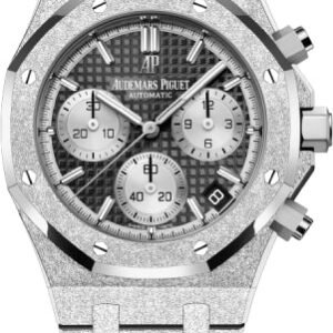 Audemars Piguet Royal Oak 41mm Frosted Gold Chronograph Black Dial - 26239BC.GG.1224BC.02