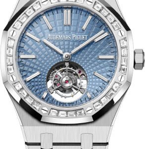 Audemars Piguet Royal Oak 41mm Flying Tourbillon Platinum Light Blue Dial - 26535PT.ZZ.1220PT.01