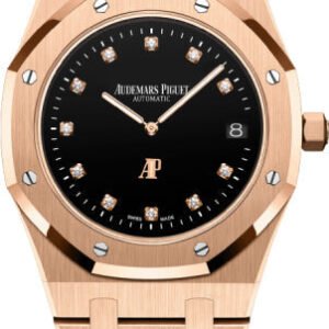 Audemars Piguet Royal Oak 39mm "Jumbo" Extra-Thin Rose Gold Black Diamond Dial - 15207OR.OO.1240OR.01