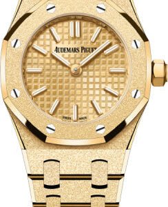 Audemars Piguet Royal Oak 23mm Mini Frosted Gold Quartz Yellow Gold Dial | 67630BA.GG.1312BA.01