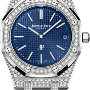 Audemars Piguet Royal Oak "Jumbo" Extra-Thin 39 mm White Gold/Diamond Blue Dial - 16202BC.ZZ.1241BC.02